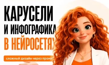 Изображение курса Карусели и инфографика в нейросетях