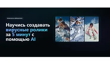 Изображение курса Научись создавать вирусные ролики за 5 минут с помощью AI