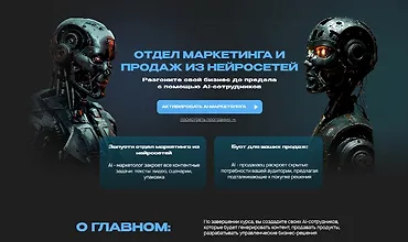 Изображение курса Отдел маркетинга и продаж на нейросетях