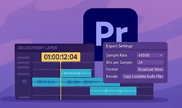 Изображение курса Подготовка монтажа к отправке звукорежиссеру в Premiere Pro