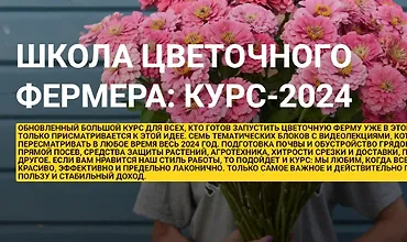Изображение курса Школа цветочного фермера: Курс-2024