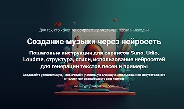 Изображение курса Создание музыки через нейросеть