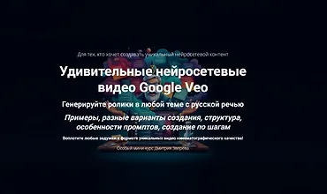 Изображение курса Удивительные нейросетевые видео Google Veo