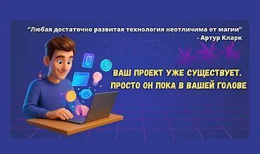 Изображение курса Вайбкодинг с нуля: от идеи до готового проекта за 3 недели без IT-знаний